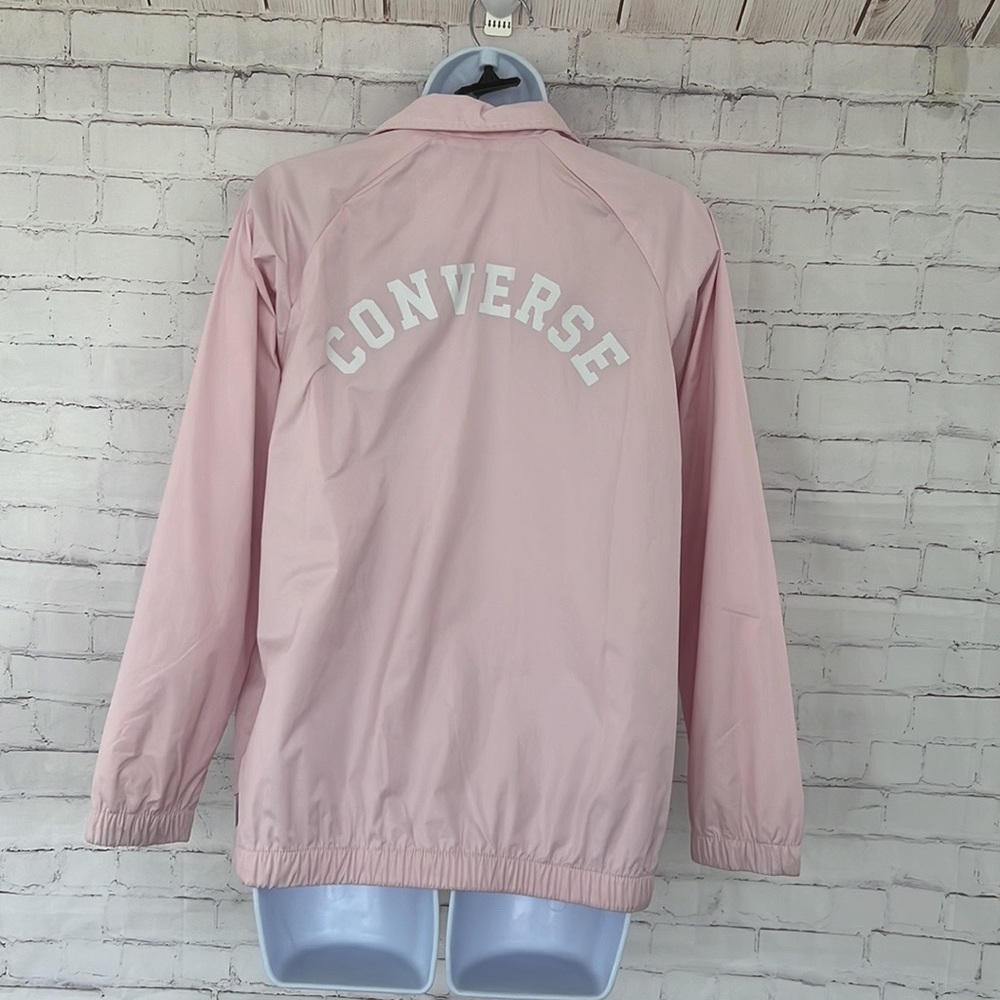 Converse lightweight pink girls jacket size Large 12-14